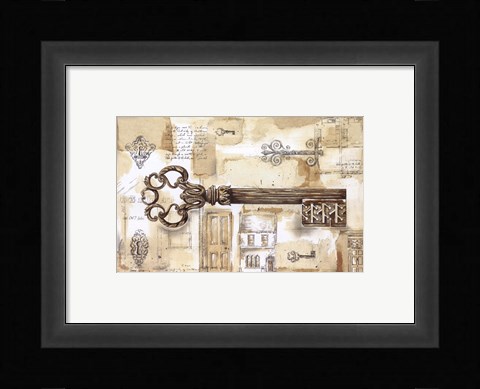 Framed Key to the Country Print