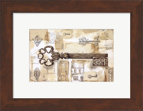Framed Key to the Country Print