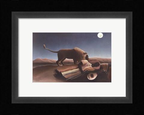 Framed Sleeping Gypsy, c.1897 Print