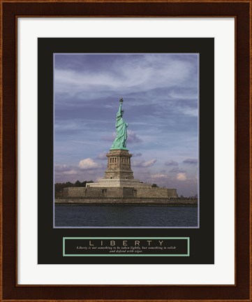 Framed Liberty-Statue of Liberty Print