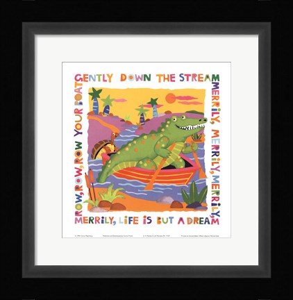 Framed Row Your Boat Print