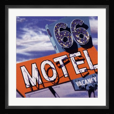 Framed 66 Motel Print