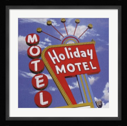 Framed Holiday Motel Print