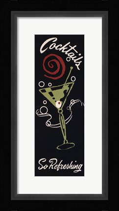 Framed Cocktails So Refreshing Print