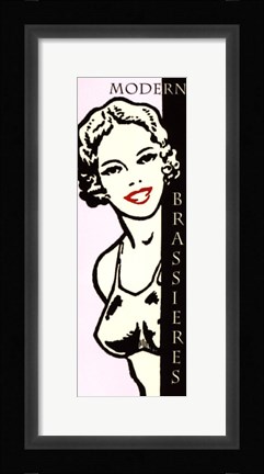 Framed Modern Brassieres Print