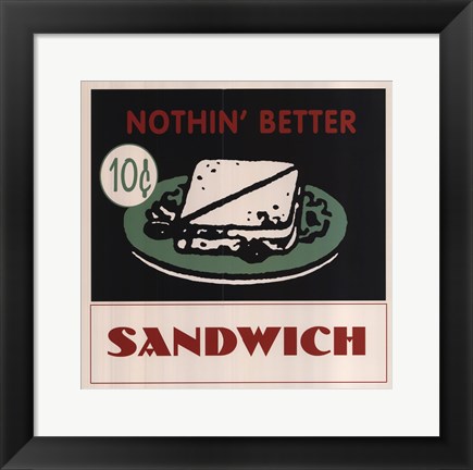 Framed Sandwich Print