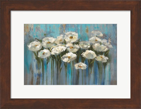 Framed Anemones by the Lake Print