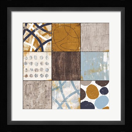 Framed Raw Sienna II Print