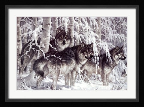 Framed Crystal Forest (detail) Print