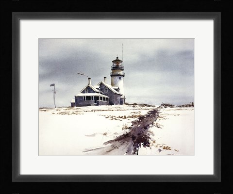 Framed Cape Cod Lighthouse Print