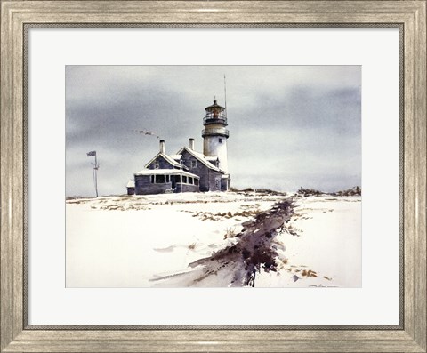 Framed Cape Cod Lighthouse Print