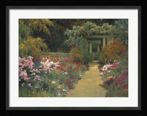Framed Italian Garden Print