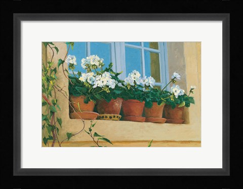 Framed Chateau Creancey Window Print