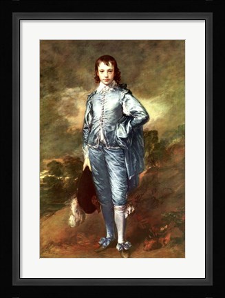 Framed Blue Boy Print