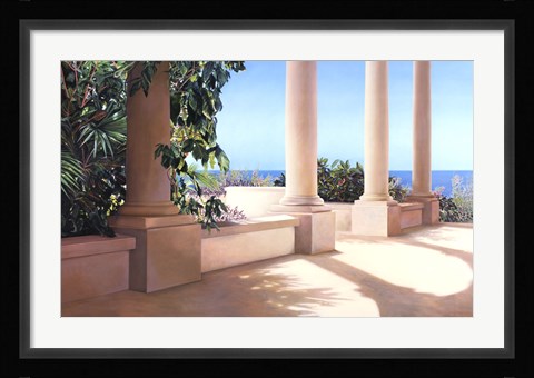 Framed Island Columns Print