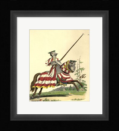 Framed 1512-Knight Armed a La Haute Barde Print