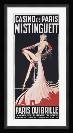 Framed Casino de Paris/Mistinguett Print