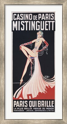 Framed Casino de Paris/Mistinguett Print