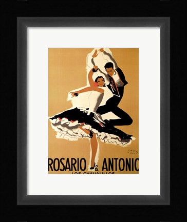 Framed Rosario &amp; Antonio, 1949 Print