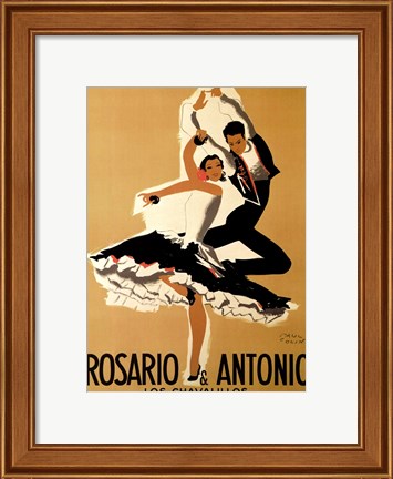 Framed Rosario &amp; Antonio, 1949 Print