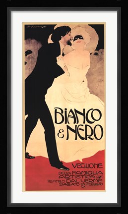 Framed Bianco &amp; Nero Print