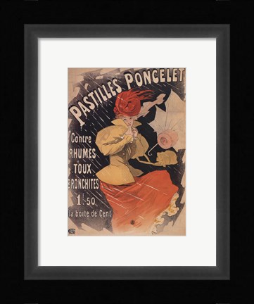 Framed Pastilles Poncelet Print