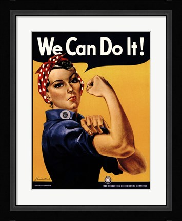 Framed We Can Do It! Print