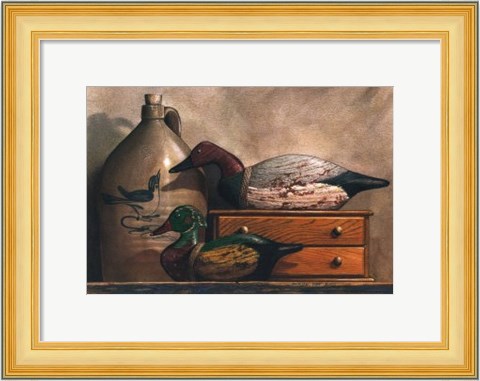 Framed Canvasback and Wood Duck Print