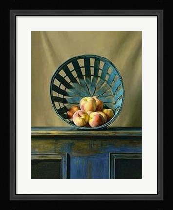 Framed White Peaches Print