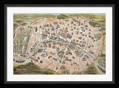 Framed Paris, France Print