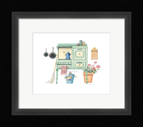 Framed Cookin' with Gas Print