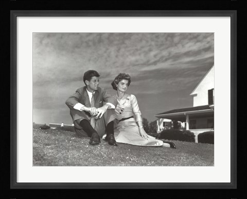 Framed Jack and Jackie, 1953 Print