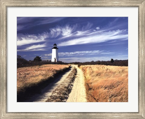 Framed Cape Poge Lighthouse Print