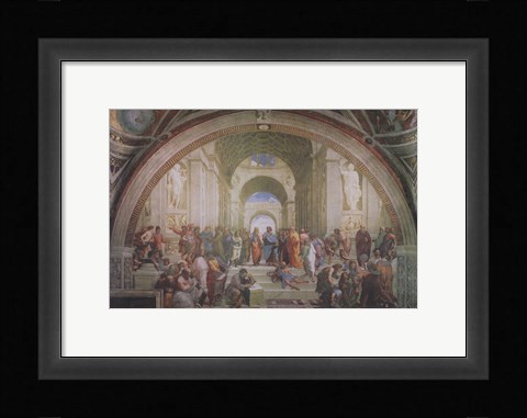 Framed School of Athens, c.1511 Print