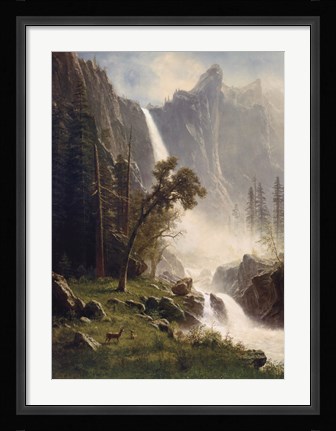 Framed Bridal Veil Falls, Yosemite Print