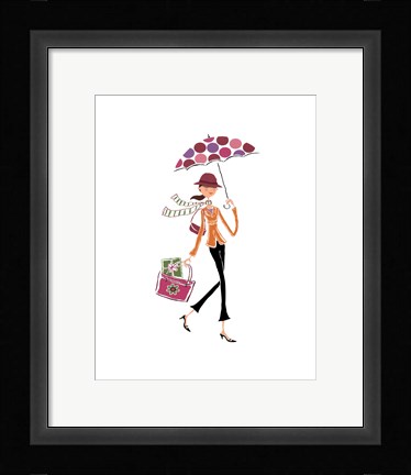 Framed City Stroll Print