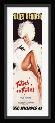 Framed Folies-Bergere/Folies en Fetes, 1964 Print