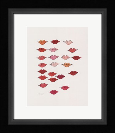 Framed (Stamped) Lips, c. 1959 Print