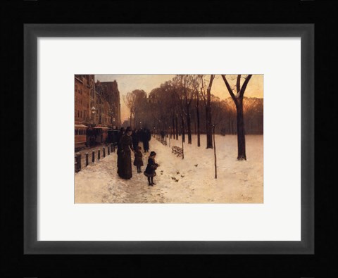 Framed Boston Common at Twilight, 1885-86 Print