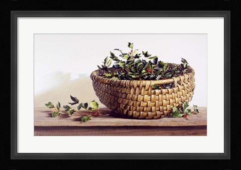 Framed Holly Print