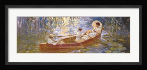 Framed Boating on the Marsh Print