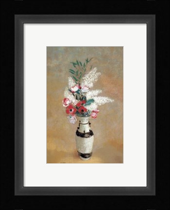 Framed Vase of Flowers, ca. 1912-14 Print
