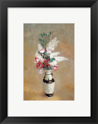 Framed Vase of Flowers, ca. 1912-14 Print