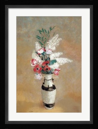 Framed Vase of Flowers, ca. 1912-14 Print