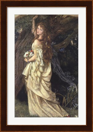 Framed Ophelia, ca. 1865 Print