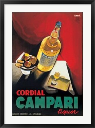 Framed Cordial Campari Print