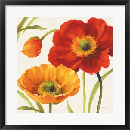 Framed Poppies Melody III Print