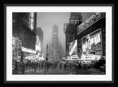 Framed Times Square, 1949 Print