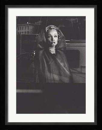 Framed Marlene Dietrich Montecarlo 1956 Print