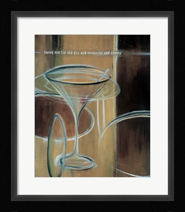 Framed Sweet Martini Print